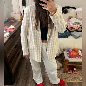Gingham Zara Blazer